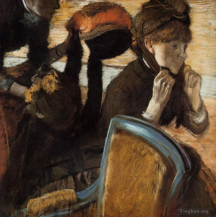 Edgar Degas Peinture à l'huile - Chez les modistes 3