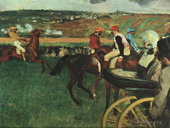 Edgar Degas Peinture à l'huile - Aux courses