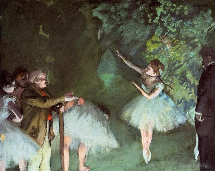 Edgar Degas Peinture à l'huile - Répétition de ballet