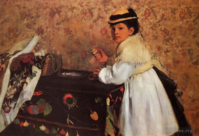 Edgar Degas Peinture à l'huile - Hortense Valpin