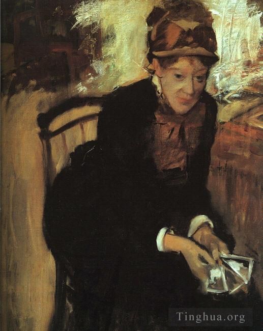 Edgar Degas Peinture à l'huile - Portrait de Marie Cassatt