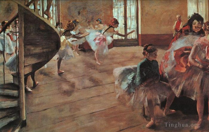 Edgar Degas Peinture à l'huile - La répétition