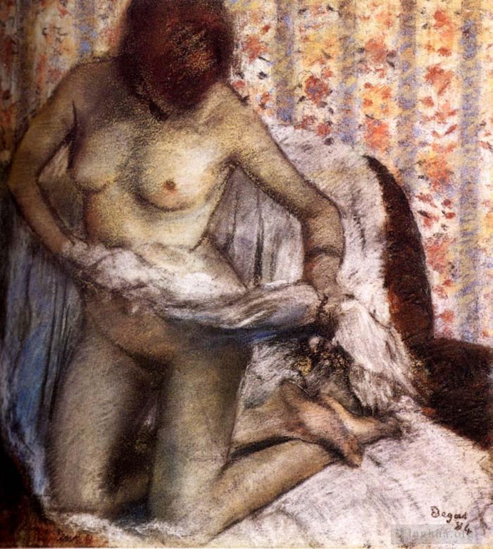 Edgar Degas Types de peintures - Après le bain 1884