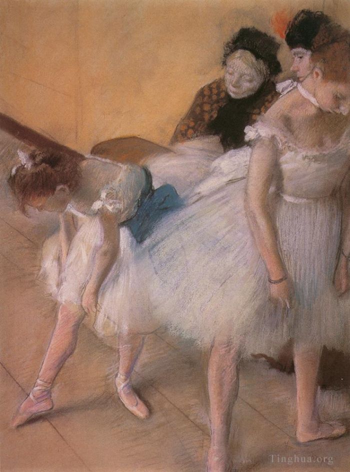 Edgar Degas Types de peintures - Avant la répétition 1880