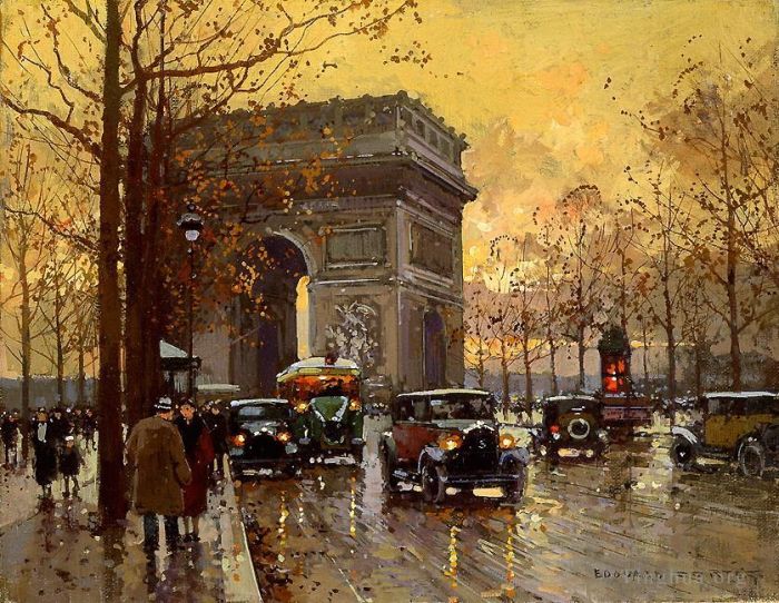 Édouard-Léon Cortès Peinture à l'huile - Arc de triomphe 1