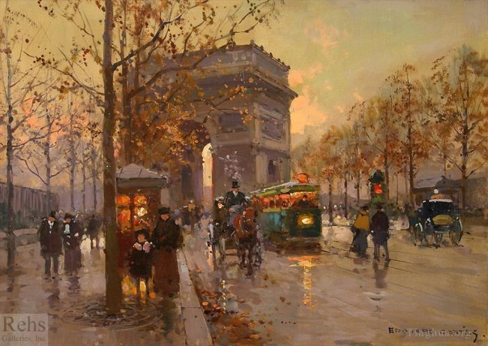 Édouard-Léon Cortès Peinture à l'huile - Arc de triomphe 4