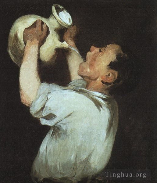 Édouard Manet Peinture à l'huile - Un garçon avec un pichet