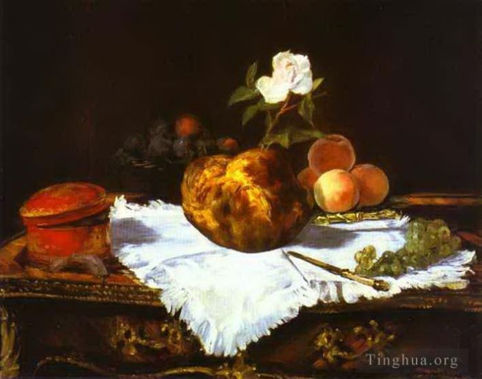 Édouard Manet Peinture à l'huile - Une brioche