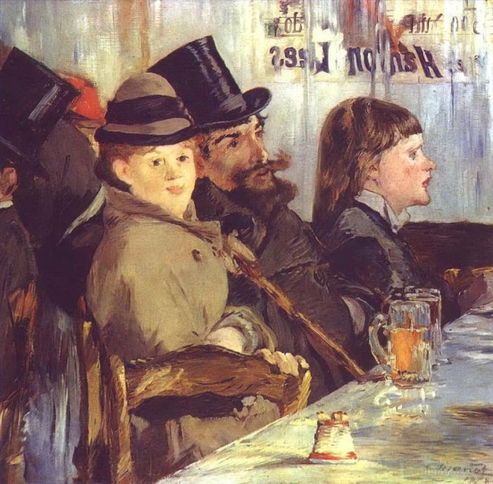 Édouard Manet Peinture à l'huile - Au café