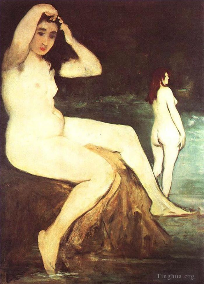 Édouard Manet Peinture à l'huile - Baigneurs sur la Seine