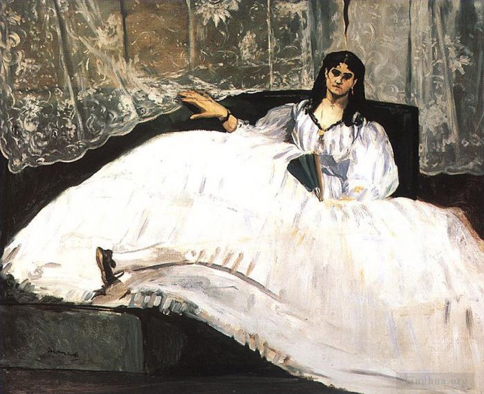 Édouard Manet Peinture à l'huile - Baudelaires Maîtresse Inclinable Etude de Jeanne Duval