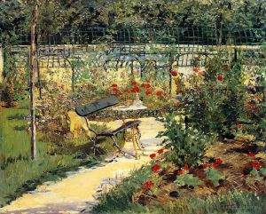 Édouard Manet œuvres - Banc en été