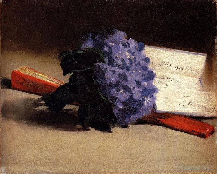 Édouard Manet Peinture à l'huile - Bouquet De Violettes nature morte Impressionnisme Edouard Manet