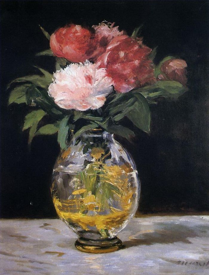 Édouard Manet Peinture à l'huile - Bouquet de fleurs
