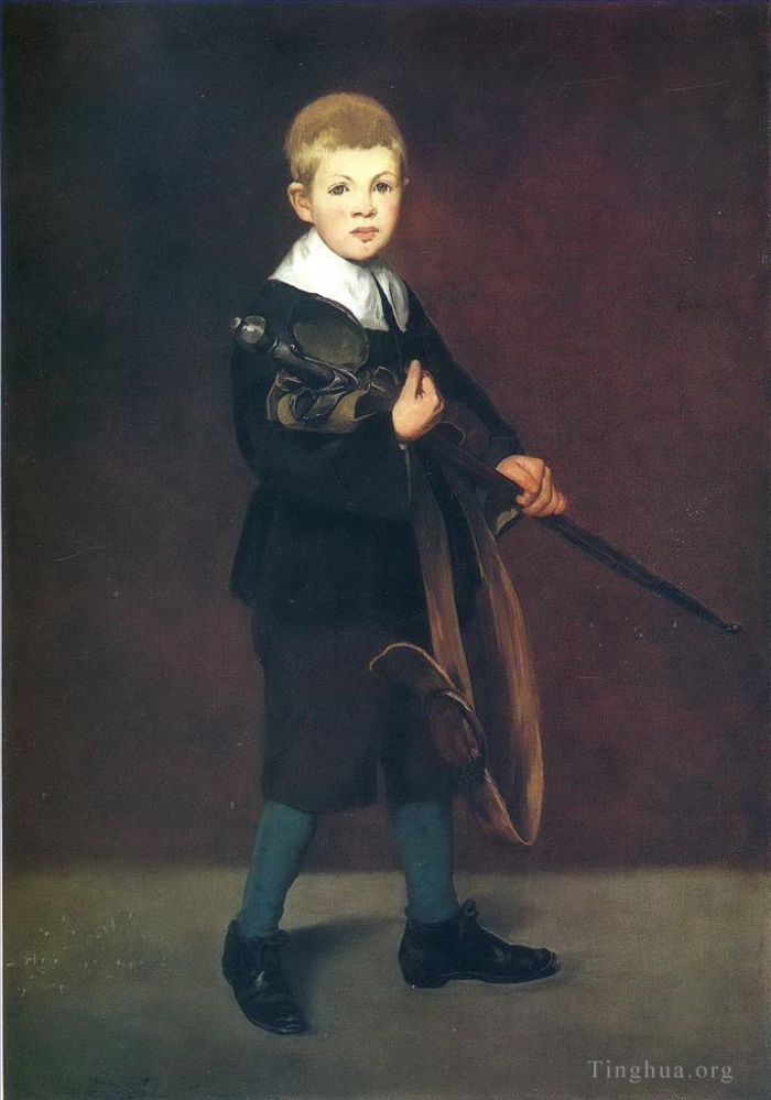 Édouard Manet Peinture à l'huile - Garçon avec une épée
