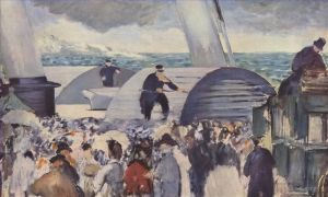 Édouard Manet œuvres - Embarquement après Folkestone