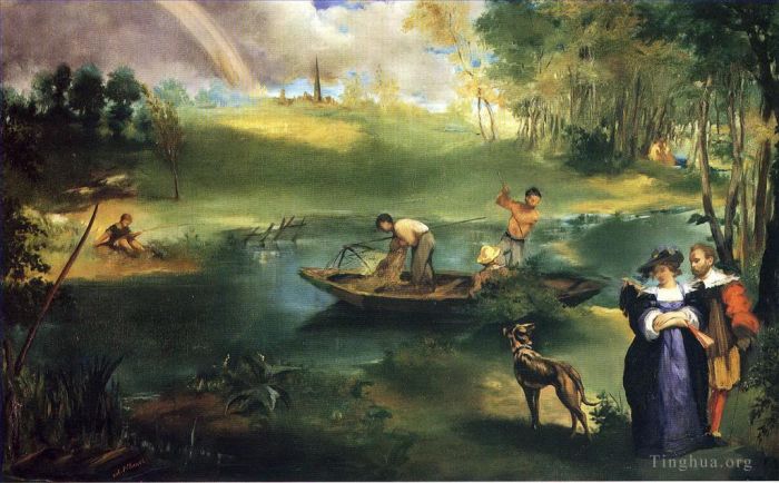 Édouard Manet Peinture à l'huile - La Pêche