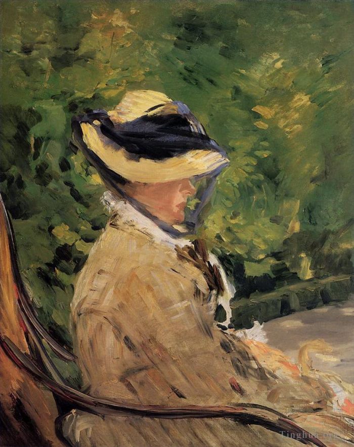 Édouard Manet Peinture à l'huile - Madame Manet à Bellevue