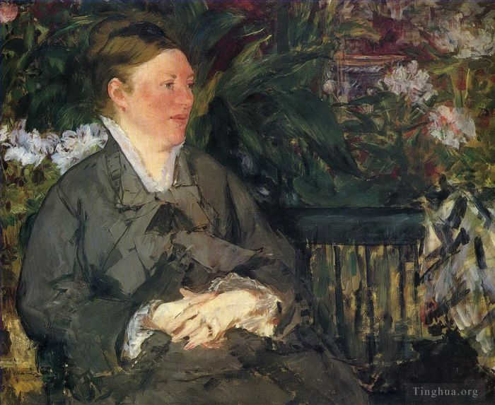 Édouard Manet Peinture à l'huile - Madame Manet au conservatoire