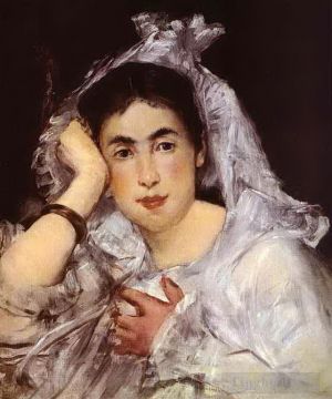 Édouard Manet œuvres - Marguerite de Conflans portant une capuche