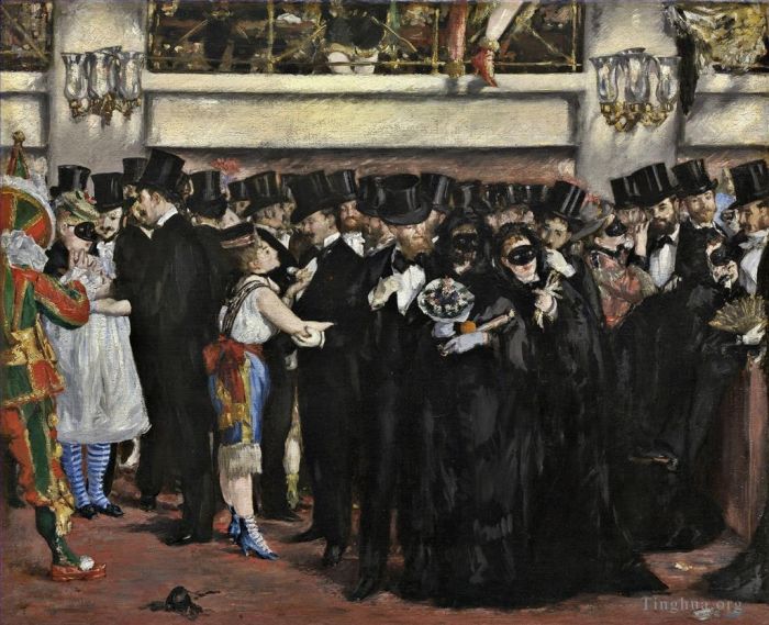 Édouard Manet Peinture à l'huile - Bal masqué à l'Opéra