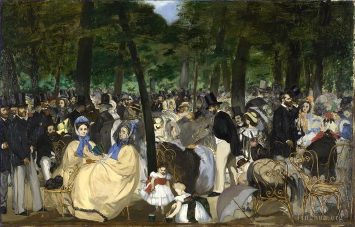 Édouard Manet Peinture à l'huile - Musique dans les Tullerías