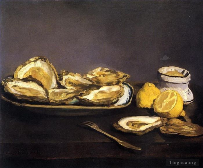 Édouard Manet Peinture à l'huile - Huîtres
