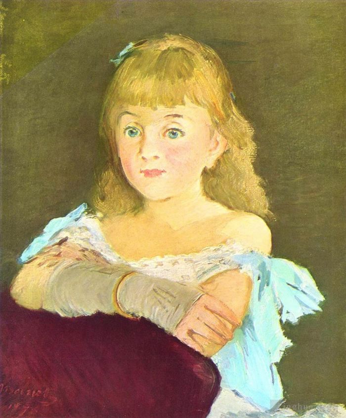 Édouard Manet Peinture à l'huile - Portrait de Lina Campineanu
