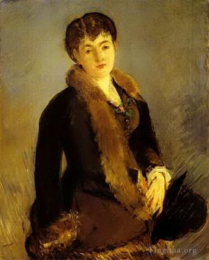Édouard Manet œuvres - Portrait de Mademoiselle Isabelle Lemonnier