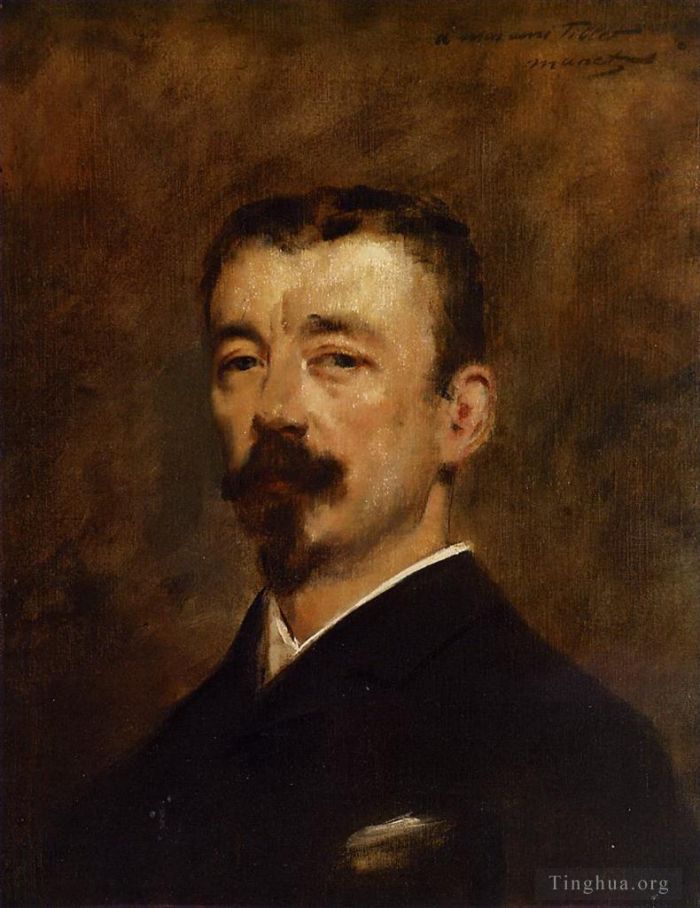 Édouard Manet Peinture à l'huile - Portrait de Monsieur Tillet