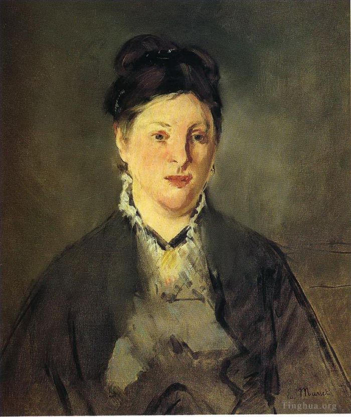 Édouard Manet Peinture à l'huile - Portrait de Suzanne Manet