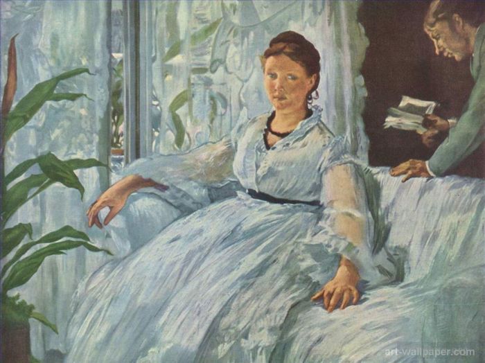 Édouard Manet Peinture à l'huile - Lire Mme Manet et Léon