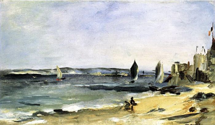 Édouard Manet Peinture à l'huile - Paysage marin à Arcachon