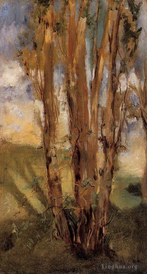 Édouard Manet œuvres - Etude des arbres