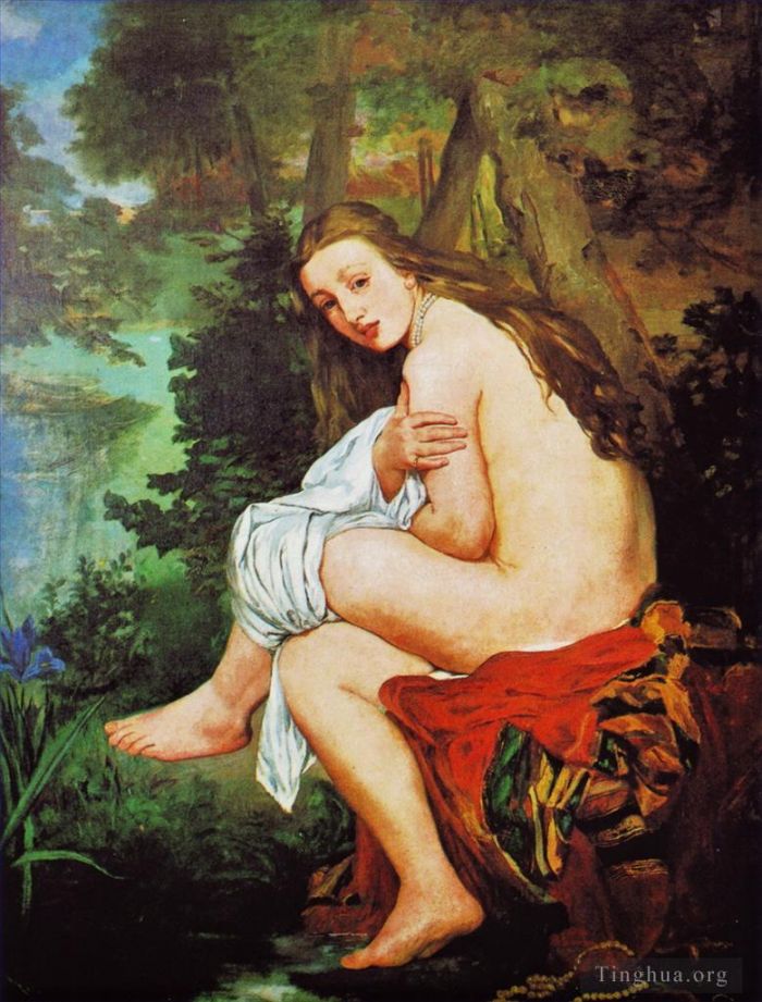 Édouard Manet Peinture à l'huile - La Nymphe surprise