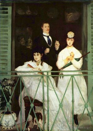 Édouard Manet œuvres - Le balcon
