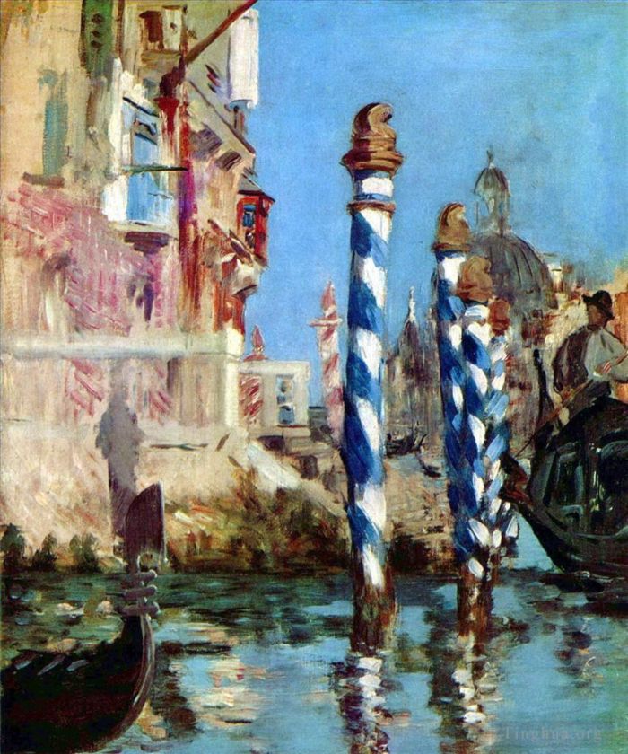 Édouard Manet Peinture à l'huile - Le Grand Canal