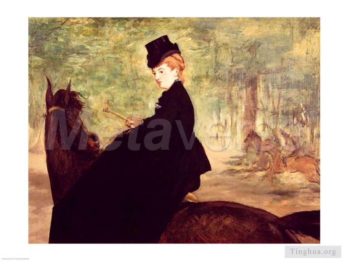 Édouard Manet Peinture à l'huile - La cavalière