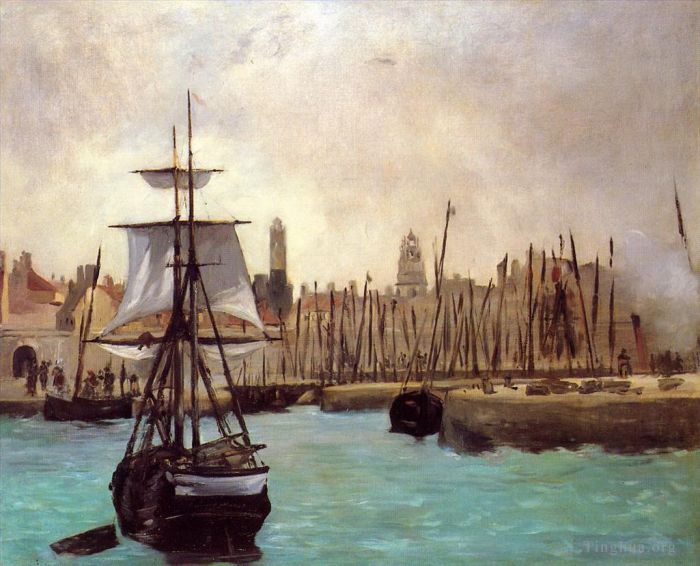 Édouard Manet Peinture à l'huile - Le Port de Bordeaux 2