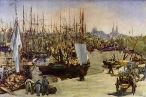 Édouard Manet œuvres - Le Port de Bordeaux