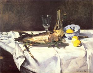 Édouard Manet œuvres - Le saumon