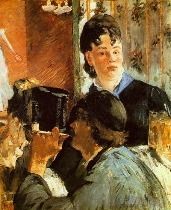Édouard Manet Peinture à l'huile - La serveuse