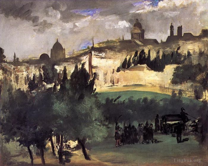 Édouard Manet Peinture à l'huile - L'enterrement