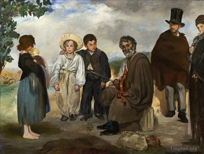 Édouard Manet Peinture à l'huile - Le vieux musicien