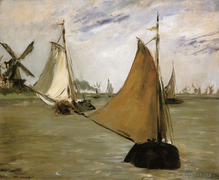 Édouard Manet Peinture à l'huile - Vue de la Hollande