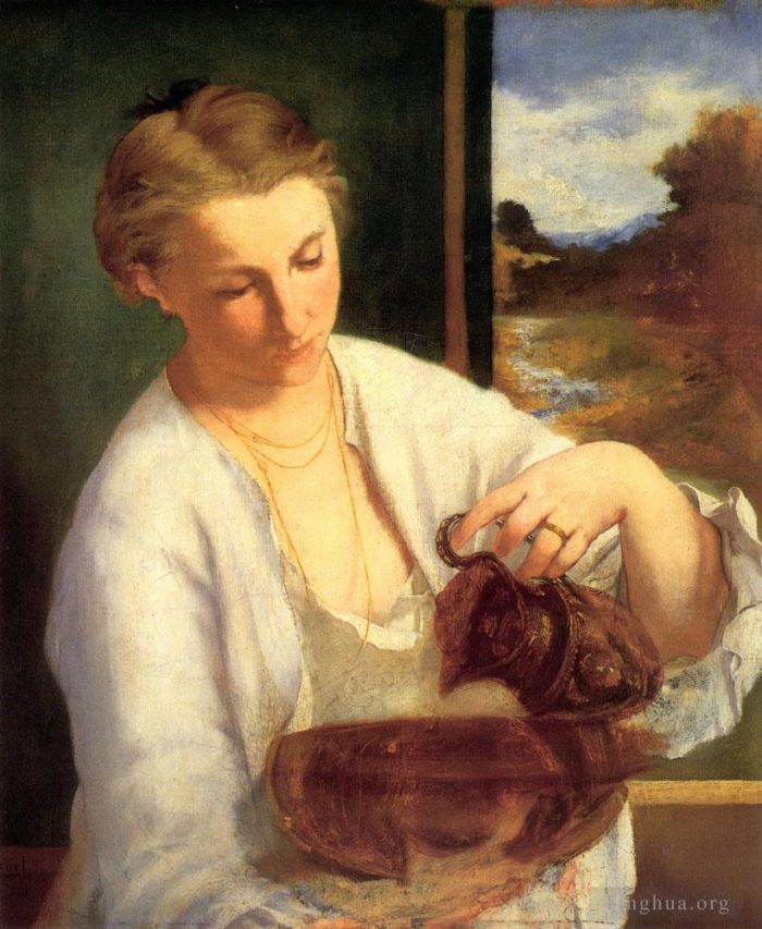 Édouard Manet Peinture à l'huile - Femme versant de l'eau Étude de Suzanne Leenhoff
