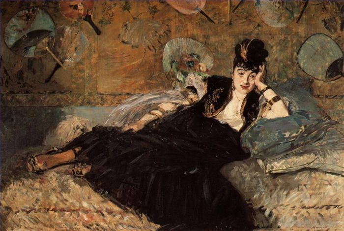 Édouard Manet Peinture à l'huile - La dame aux éventails