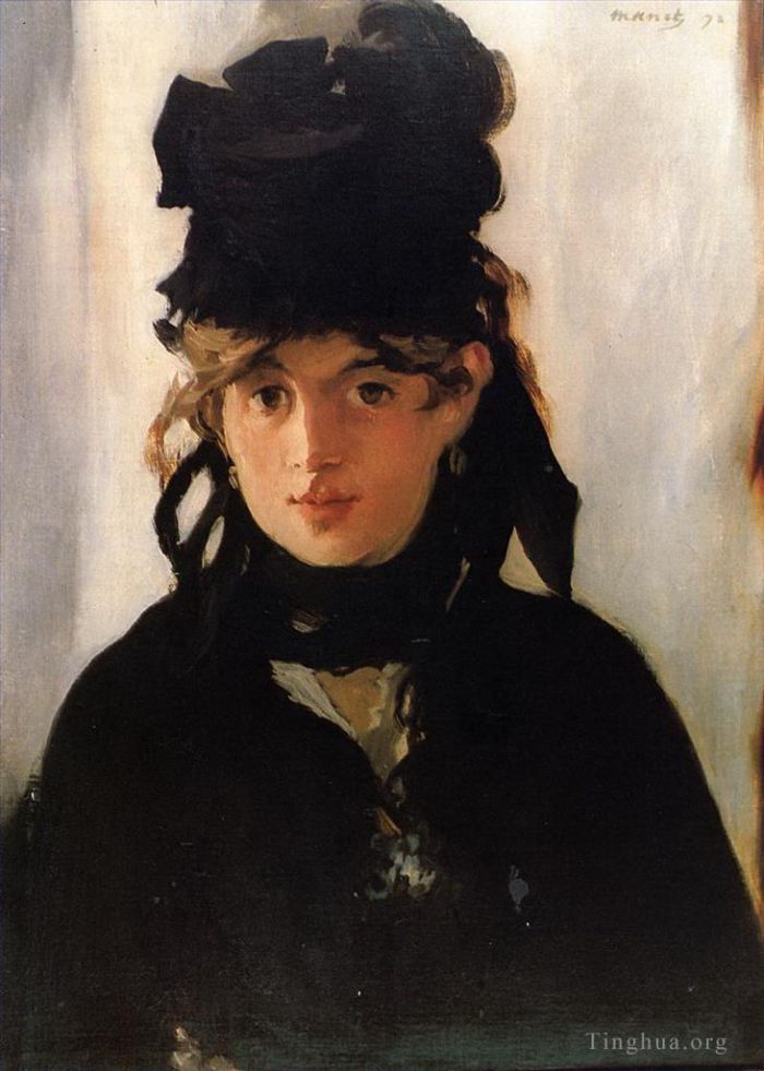 Édouard Manet Peinture à l'huile - Berthe Morisot au bouquet de violettes