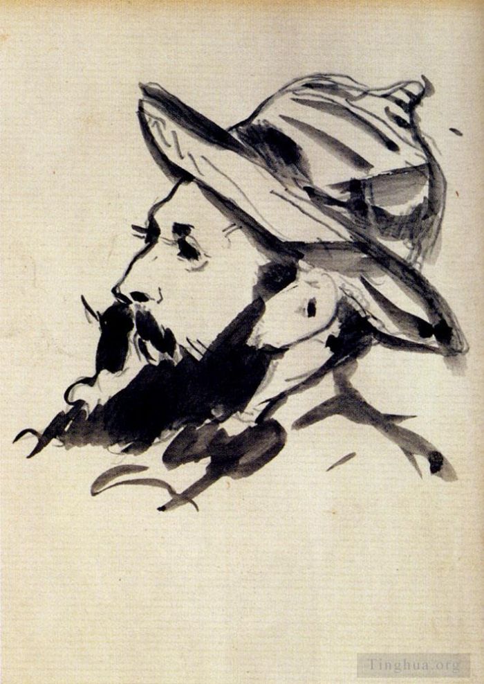 Édouard Manet Types de peintures - Tête d'homme