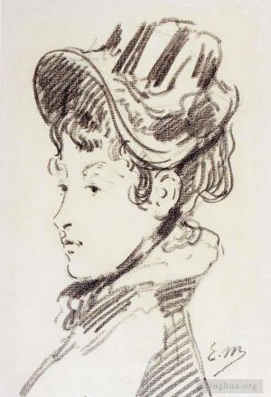 Édouard Manet œuvres - Portrait De Mme Jules Guillemet